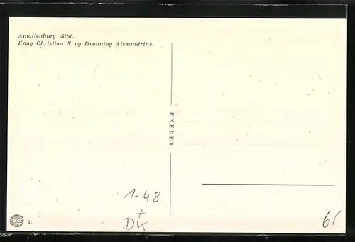 AK Kobenhavn, Kong Christian X. OG Dronning Alexandrine