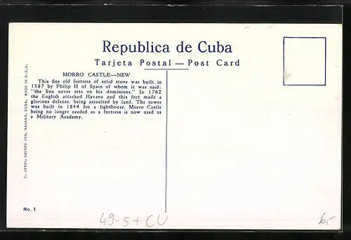 AK Habana, Castillo del Morro, Leuchtturm
