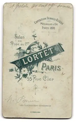 Fotografie Lortet, Paris, 55 Rue Cler, Portrait stattlicher Mann mit Schnurrbart