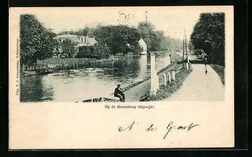 AK `s Gravenhage, Bij de Hoornbrug, Rijkswijk