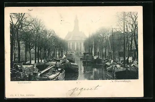 AK `s Gravenhage, Turfmarkt