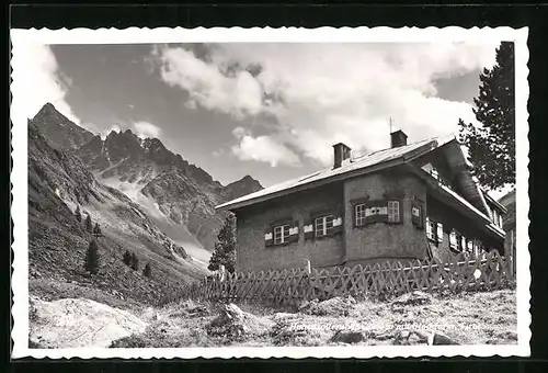 AK Hohenzollernhaus, Blick zur Berghütte