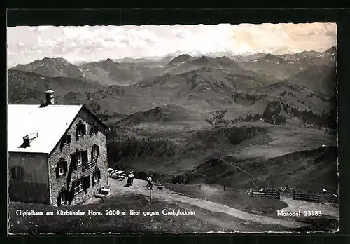 AK Gipfelhaus, Berghütte am Kitzbüheler Horn gegen Grossglockner