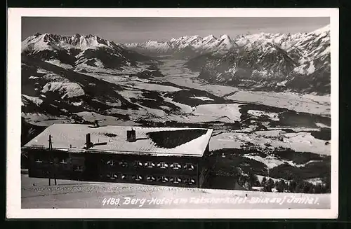 AK Berghütte am Patscherkofel mit Blick auf Inntal