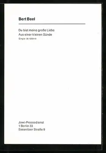 AK Musiker Bert Beel zeigt mit dem Finger auf den Betrachter