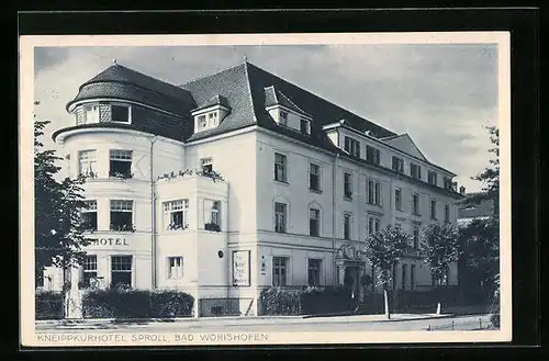 AK Bad Wörishofen, Kneippkurhotel Sproll