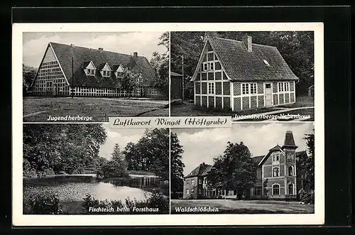 AK Wingst / Höftgrube, Jugendherberge mit Nebenhaus und Waldschlösschen