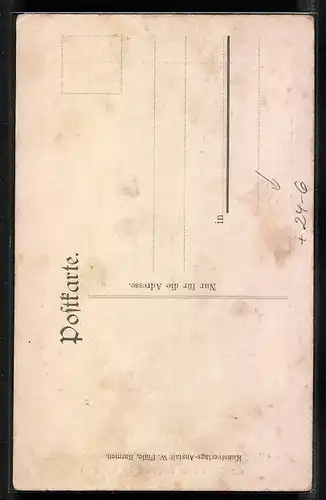 AK Dorperhof bei Solingen, Sturm-Katastrophe 1906 im Bergischen Land, Zerstörtes Haus