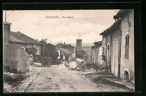 AK Bulligny, Rue Haute, Strassenpartie