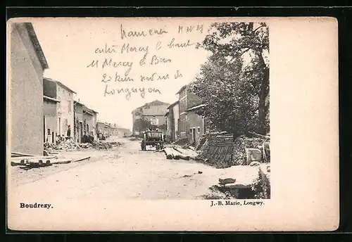 AK Boudrezy, Une rue, Strassenpartie