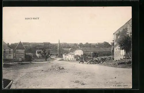 AK Sancy-Haut, Une rue, Strassenpartie