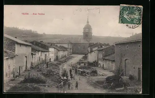 AK Vezin, Rue Perdue, Strassenpartie