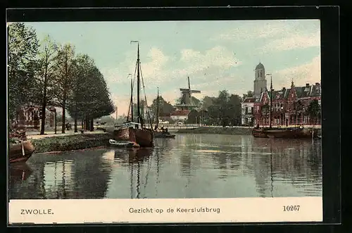 AK Zwolle, Gezicht op de Keersluisbrug