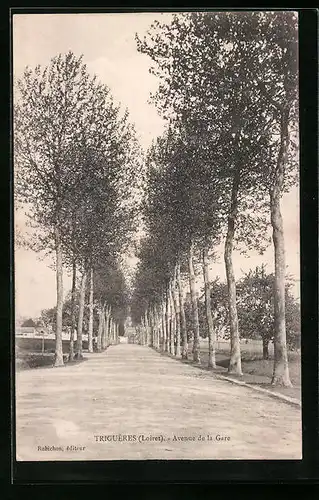 AK Triguères, Avenue de la Gare