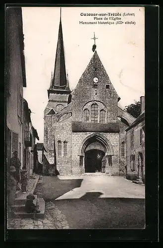 AK Ouzouer-sur-Trèzèe, Place de l`Eglise