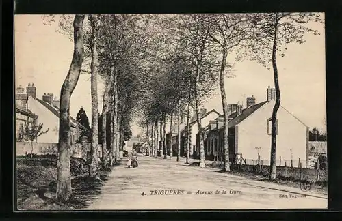 AK Triguères, Avenue de la Gare