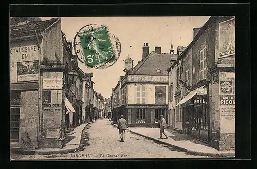 AK Jargeau, La Grande-Rue