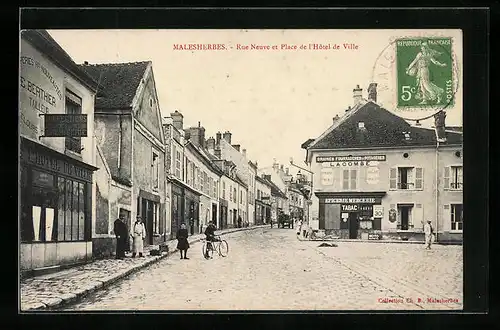 AK Malesherbes, Rue Neuve et Place de l`Hotel de Ville