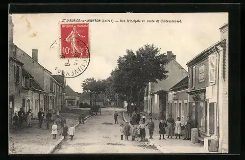 AK St-Maurice-sur-Aveyron, Rue Principale et route de Chateaurenard