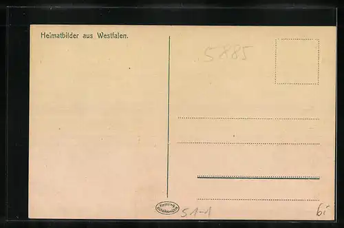 AK Westfalengruss, Schäfer mit seinen Schafen