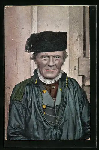AK Älterer Herr in hessischer Tracht
