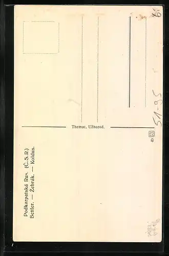 AK Podkarpatská Rus, ukrainischer Bettler