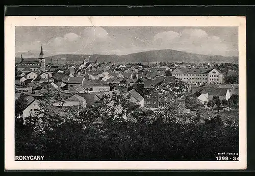 AK Rokycany, Totalansicht aus der Vogelschau