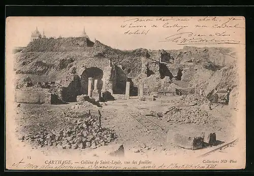 AK Carthage, Colline de Saint-Louis, vue des fouilles