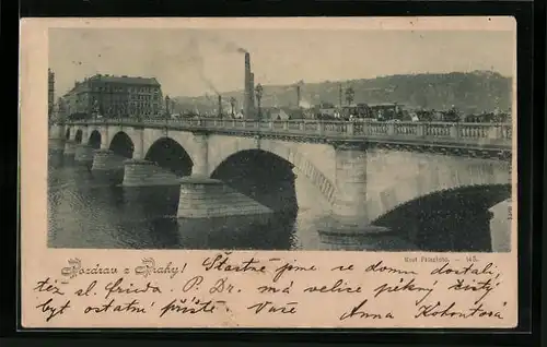 AK Prag / Praha, Most Palackého