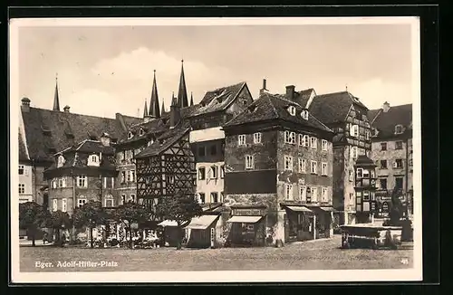AK Eger, Häuser am Platz