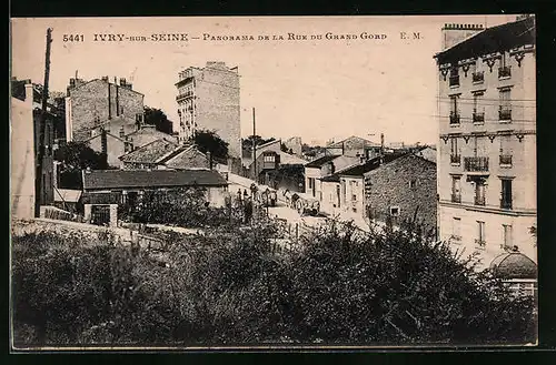 AK Ivry-sur-Seine, Panorama de la Rue du Grand Gord