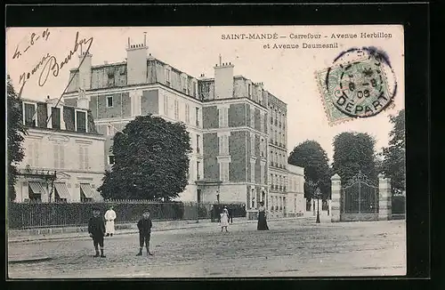 AK Saint-Mande, Carrefour, Avenue Herbillon et Avenue Daumesnil