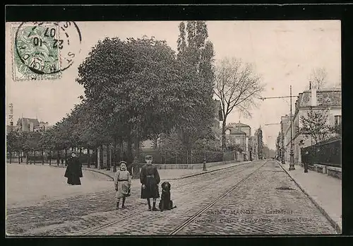 AK Saint-Mande, Carrefour, Boulevard Carnot et Avenue Sainte-Mairie