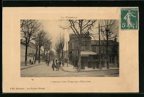 Präge-AK Le Perreux, Avenue des Champs-Elysees