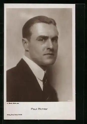 AK Schauspieler Paul Richter mit charmantem Blick