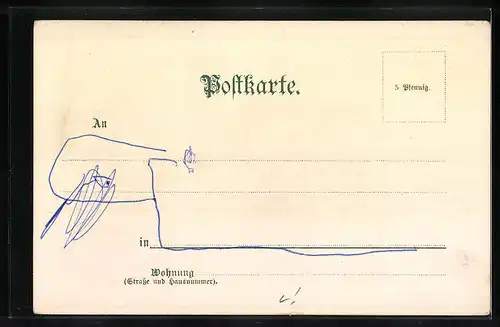 Lithographie Wildbad, Panorama von Südost