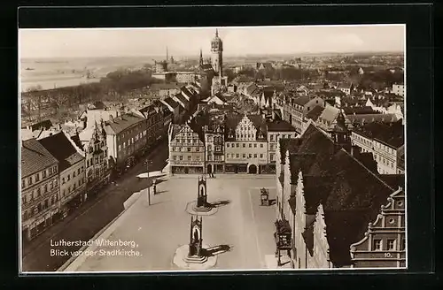 AK Wittenberg, Blick von der Stadtkirche