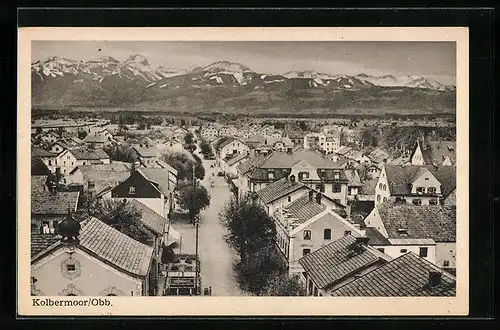 AK Kolbermoor / Obb., Totale aus der Vogelschau