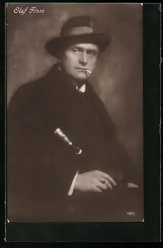 AK Schauspieler Olaf Fönss im Kostüm einer Bühnenrolle