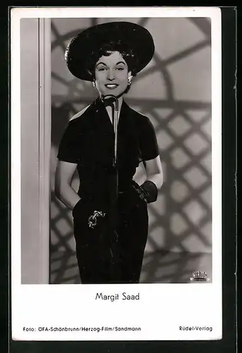 AK Schauspielerin Margit Saad in dem Film Ja, so ist das mit der Liebe