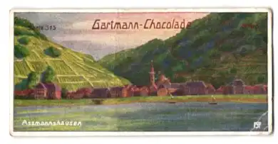 Sammelbild Gartmann Schokolade, Serie: 315, Bild 5, Stätte deutschen Weinbaues, Assmannshausen