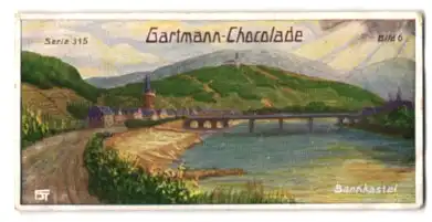 Sammelbild Gartmann Schokolade, Serie: 315, Bild 6, Stätte deutschen Weinbaues, Bernkastel