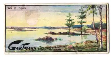 Sammelbild Gartmann Schokolade, Serie: 588, Bild 5, Im Lande der tausend Seen, bei Kuopio