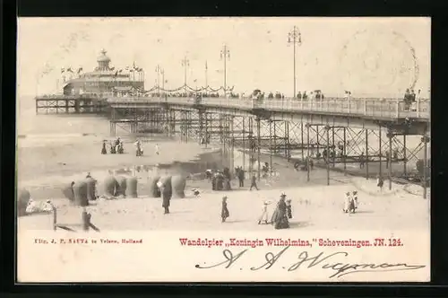 AK Scheveningen, Wandelpier Koningin Wilhelmina