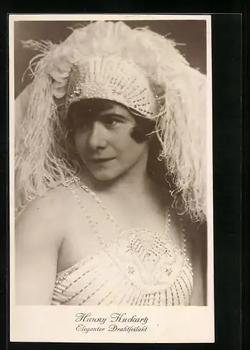 AK Akrobatin Hanny Kuckartz, Eleganter Drahtseilakt