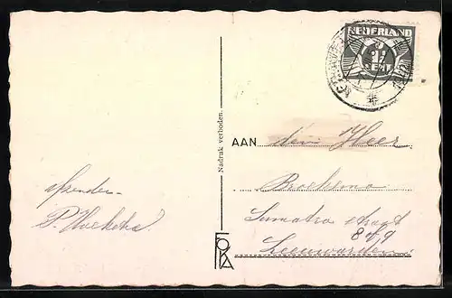 AK `s-Graveland-Kortenhoef, Kerklaan, Julianaweg, Oranjeweg