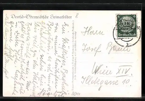 AK Padasterjochhaus, Berghütte gegen Zillertaler Alpen