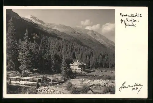 AK Dominikushütte, Berghütte geg. Riffler, Zillertal