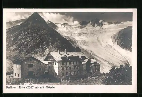 AK Berliner Hütte, Berghütte mit Mösele, Zillertal