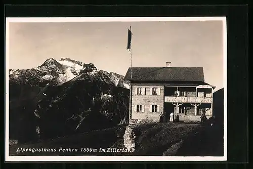 AK Penkenhaus, Blick auf die Berghütte